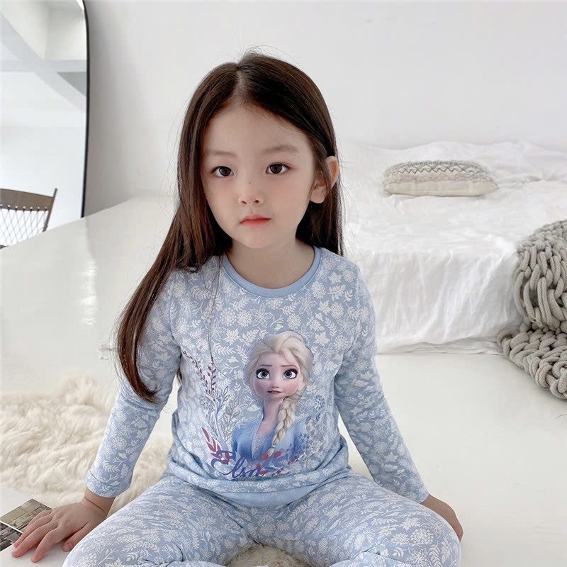 24HA148.11 - BỘ DÀI TAY ELSA MẶC NHÀ CHO BÉ