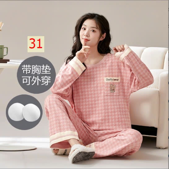 24HA148.08A - BỘ THU ĐÔNG MẶC NHÀ KÈM BRA