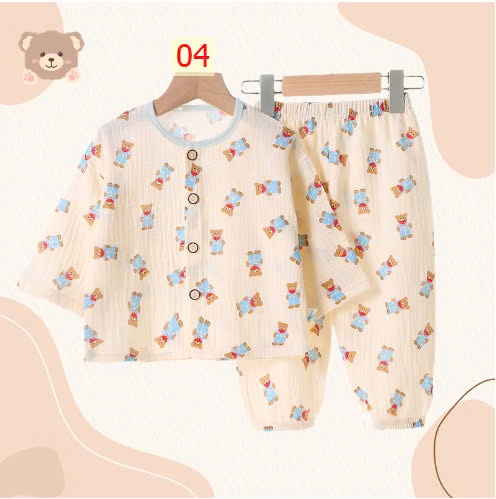 24HA148.20 - BỘ MẶC NHÀ CHẤT XÔ MUSLIN
