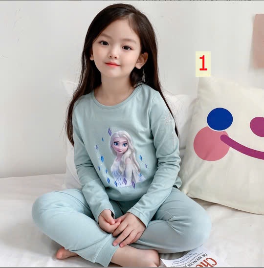 24HA148.11 - BỘ DÀI TAY ELSA MẶC NHÀ CHO BÉ
