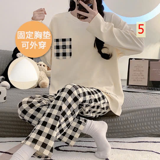 24HA148.08 - BỘ THU ĐÔNG MẶC NHÀ KÈM BRA