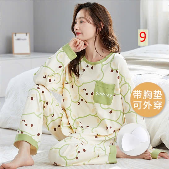 24HA148.08 - BỘ THU ĐÔNG MẶC NHÀ KÈM BRA