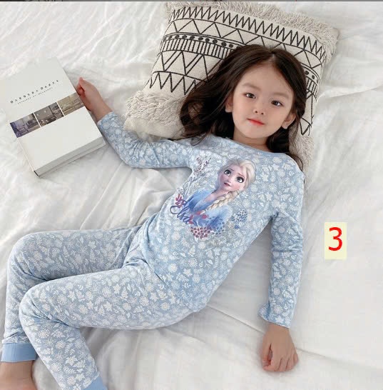 24HA148.11 - BỘ DÀI TAY ELSA MẶC NHÀ CHO BÉ