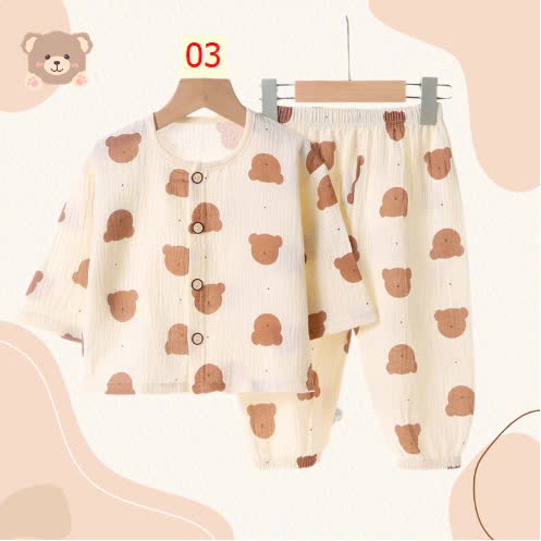 24HA148.20 - BỘ MẶC NHÀ CHẤT XÔ MUSLIN