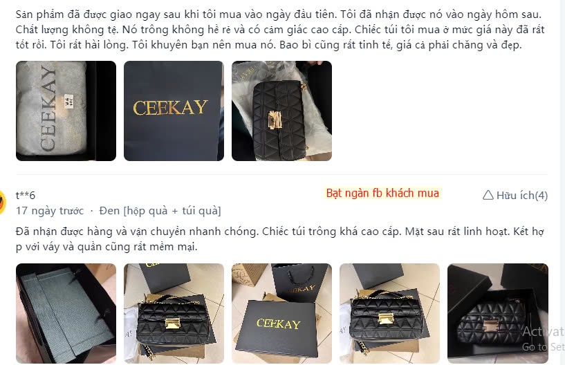 24HA148.04 - TÚI XÁCH DÂY XÍCH HÃNG CEEKEY FULLBOX