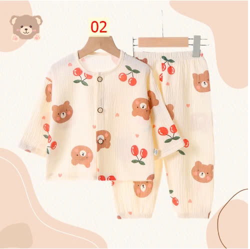 24HA148.20 - BỘ MẶC NHÀ CHẤT XÔ MUSLIN