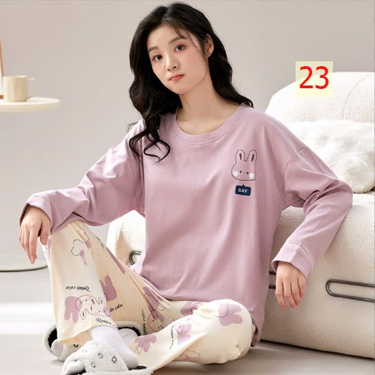 24HA148.08A - BỘ THU ĐÔNG MẶC NHÀ KÈM BRA