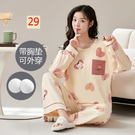24HA148.08A - BỘ THU ĐÔNG MẶC NHÀ KÈM BRA