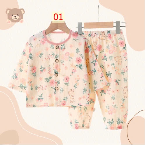 24HA148.20 - BỘ MẶC NHÀ CHẤT XÔ MUSLIN