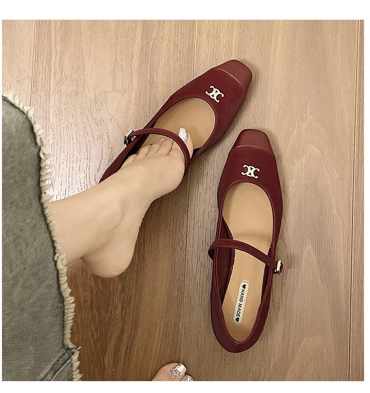 24HA148.17 - GIÀY CAO GÓT MARY JANE NỮ