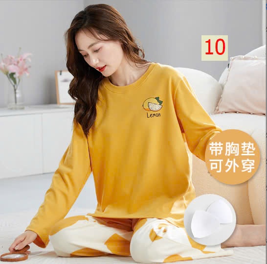 24HA148.08 - BỘ THU ĐÔNG MẶC NHÀ KÈM BRA