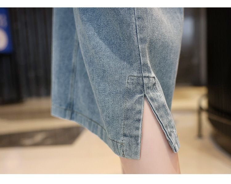 24HA168.13 - VÁY YẾM JEAN NỮ