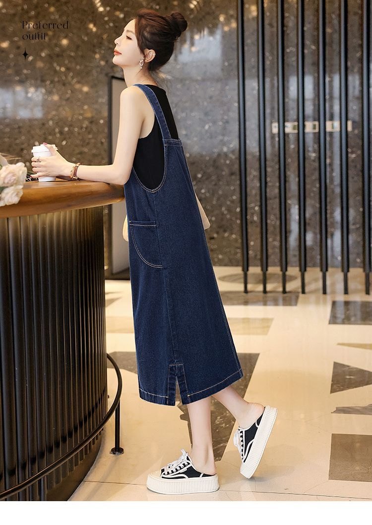 24HA168.13 - VÁY YẾM JEAN NỮ