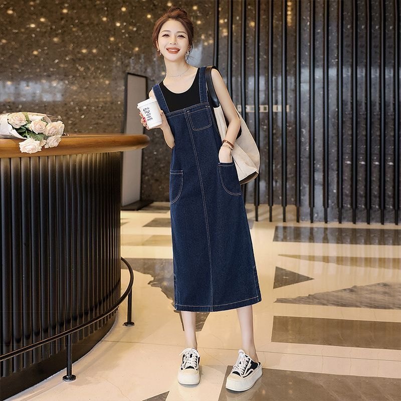 24HA168.13 - VÁY YẾM JEAN NỮ