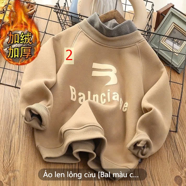 24HA168.05 - ÁO NỈ LÓT LÔNG CHO BÉ TRAI