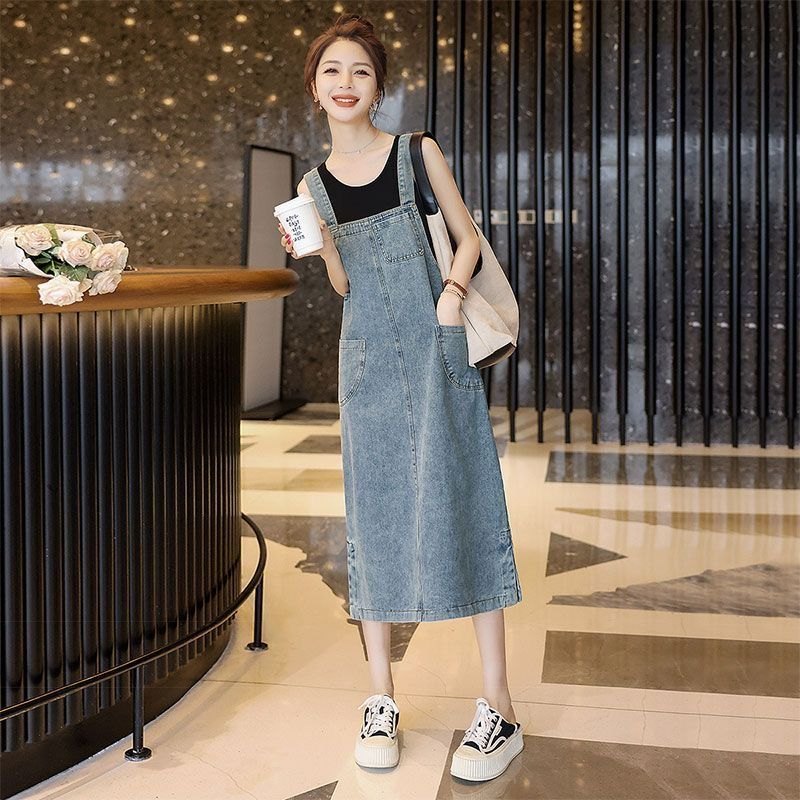 24HA168.13 - VÁY YẾM JEAN NỮ