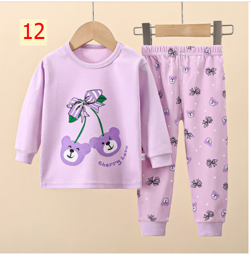 24HA178.23 - SET 2 BỘ COTTON MẶC NHÀ CHO BÉ