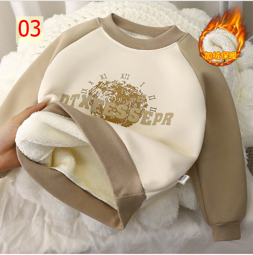 24HA178.24 - ÁO NỈ LÓT LÔNG CHO BÉ