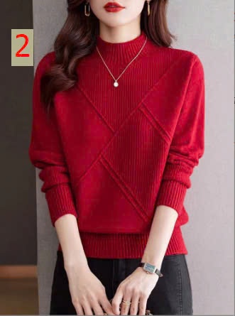 24HA188.02-ÁO LEN CAO CỔ NỮ