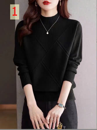 24HA188.02-ÁO LEN CAO CỔ NỮ