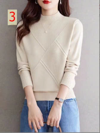24HA188.02-ÁO LEN CAO CỔ NỮ