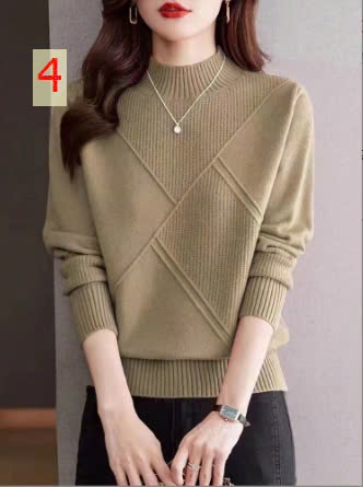 24HA188.02-ÁO LEN CAO CỔ NỮ