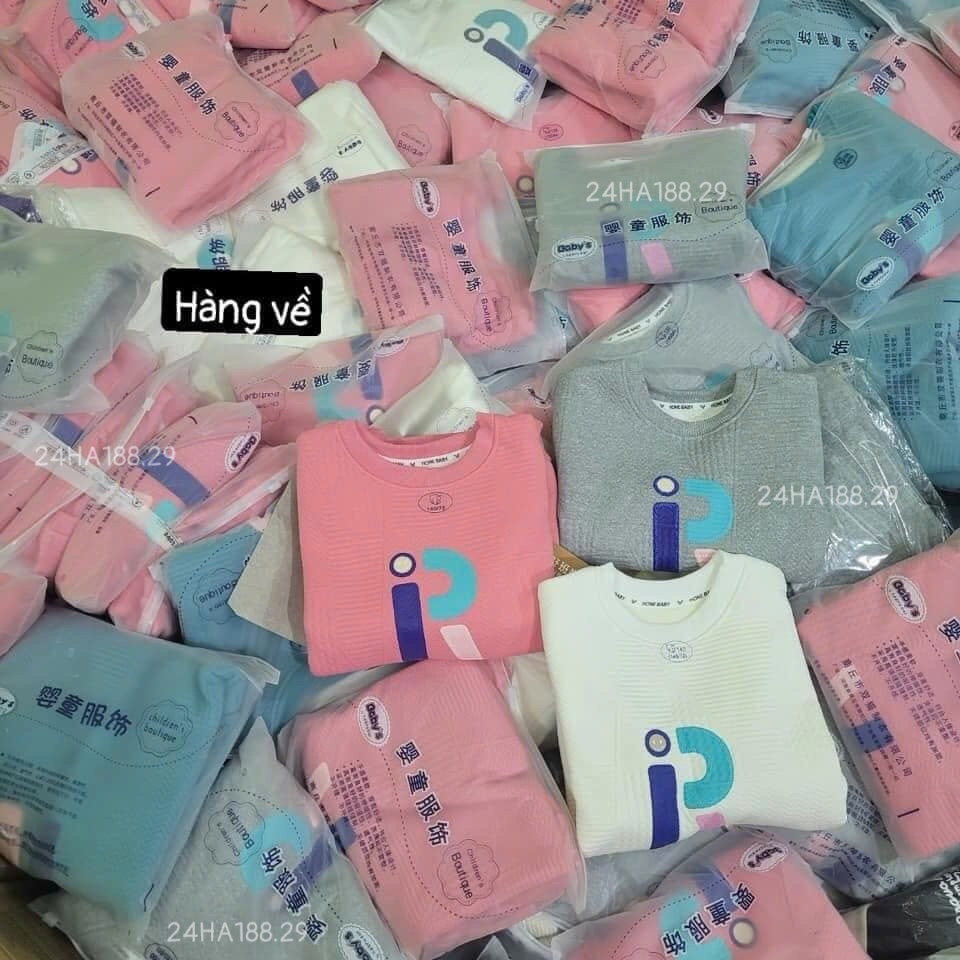 24HA188.29 - ÁO NỈ LÓT NHUNG LÔNG CHO BÉ