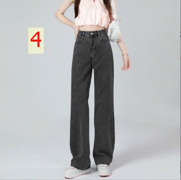 24HA198.22 - QUẦN JEANS SUÔNG HACK DÁNG
