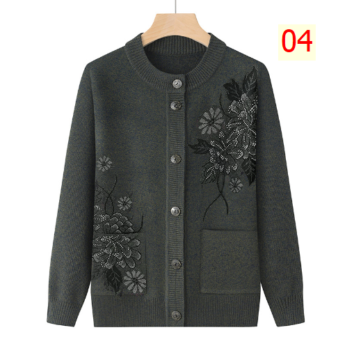 24HA208.17 - ÁO LEN CARDIGAN TRUNG NIÊN
