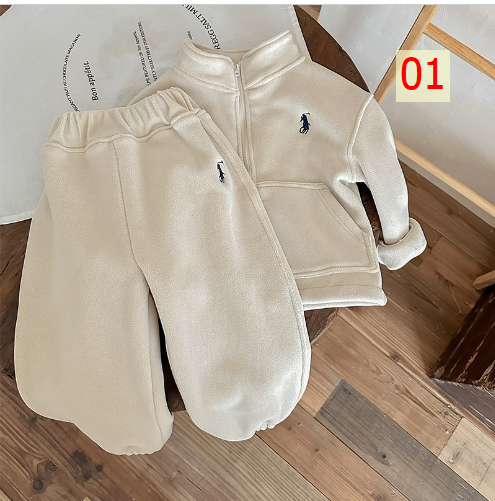 24HA208.28 - BỘ NỈ LÔNG CỪU QUẢNG CHÂU CAO CẤP CHO BÉ