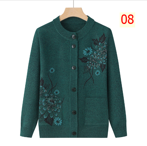 24HA208.17 - ÁO LEN CARDIGAN TRUNG NIÊN