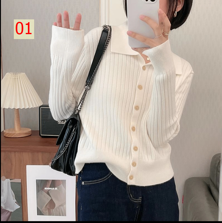24HA218.13 - ÁO LEN PHONG CÁCH HÀN QUỐC NỮ