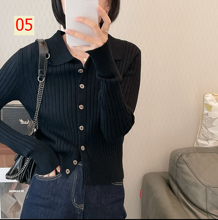 24HA218.13 - ÁO LEN PHONG CÁCH HÀN QUỐC NỮ