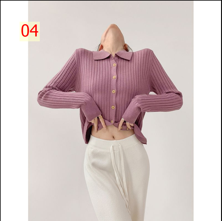 24HA218.13 - ÁO LEN PHONG CÁCH HÀN QUỐC NỮ