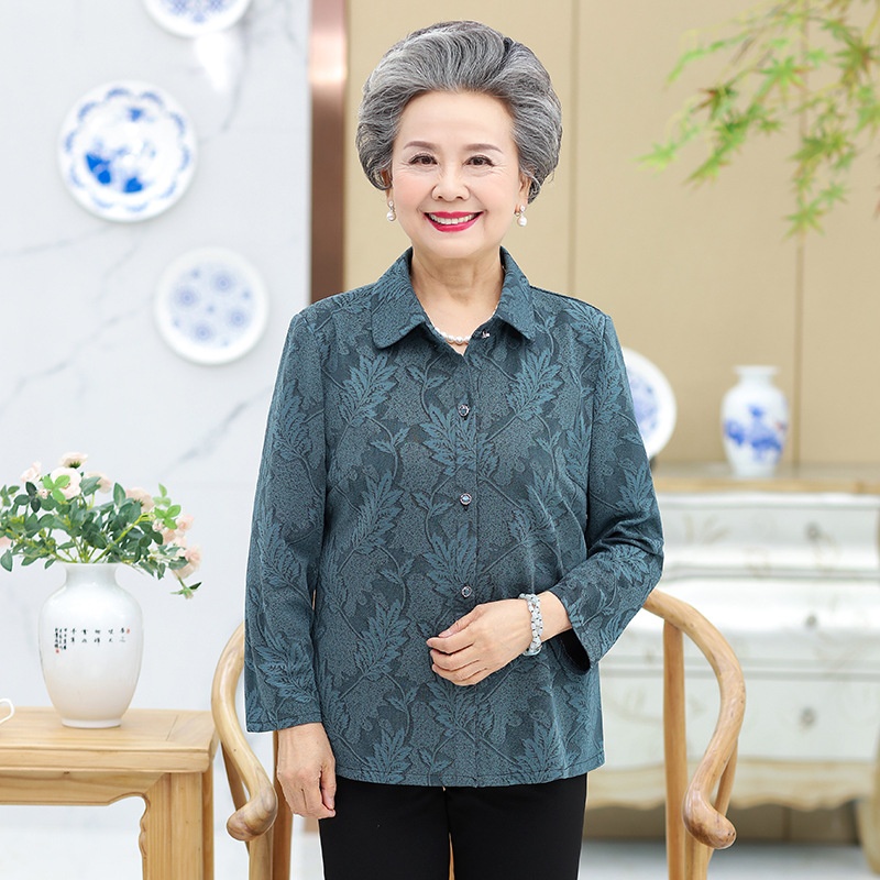 24HA218.05 - ÁO DÀI TAY TRUNG NIÊN CHO BÀ