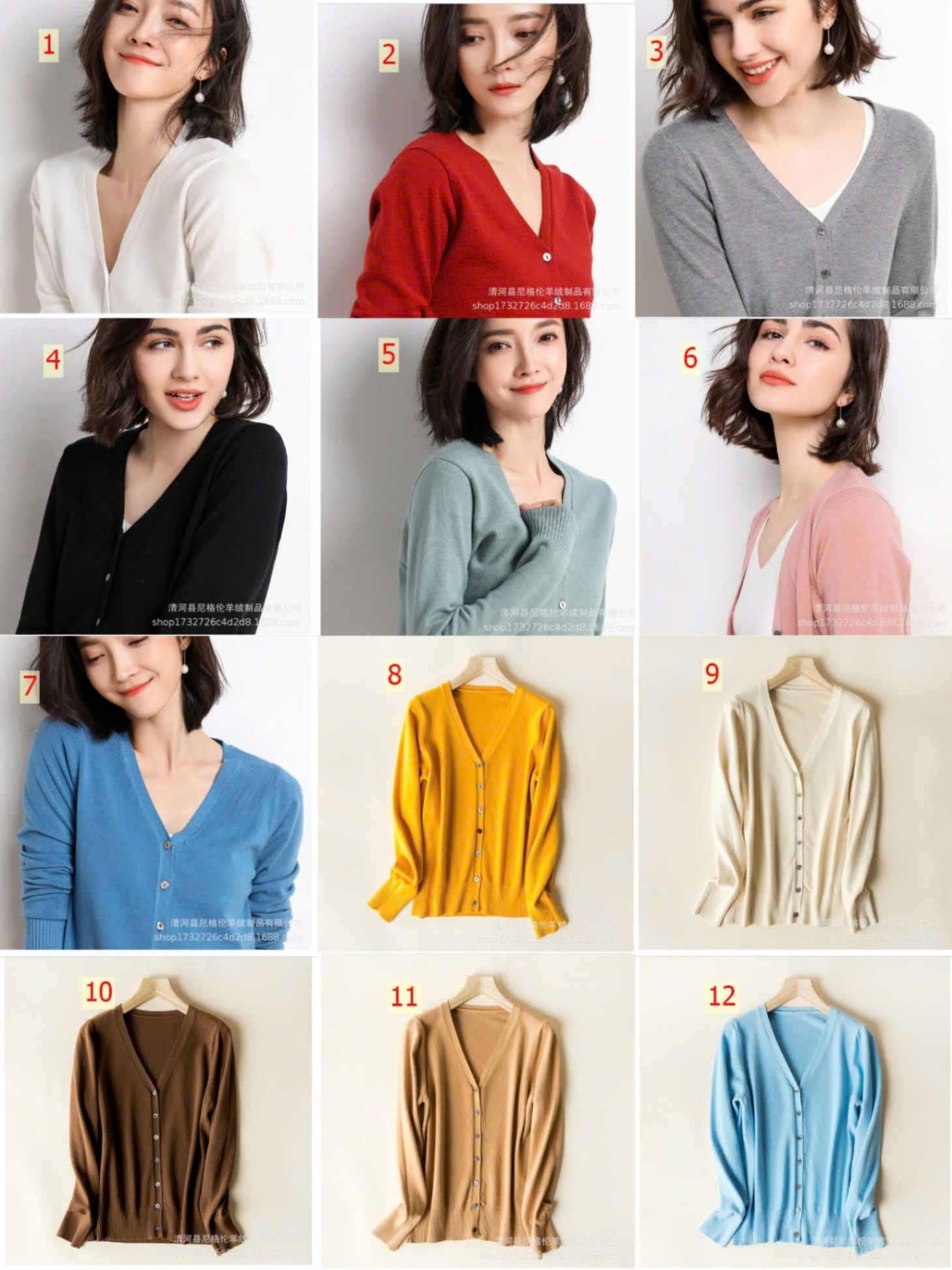 24HA228.22 - ÁO CARDIGAN LEN NỮ
