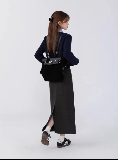 24HA228.11 - CARDIGAN LEN CỔ SƠ MI NỮ