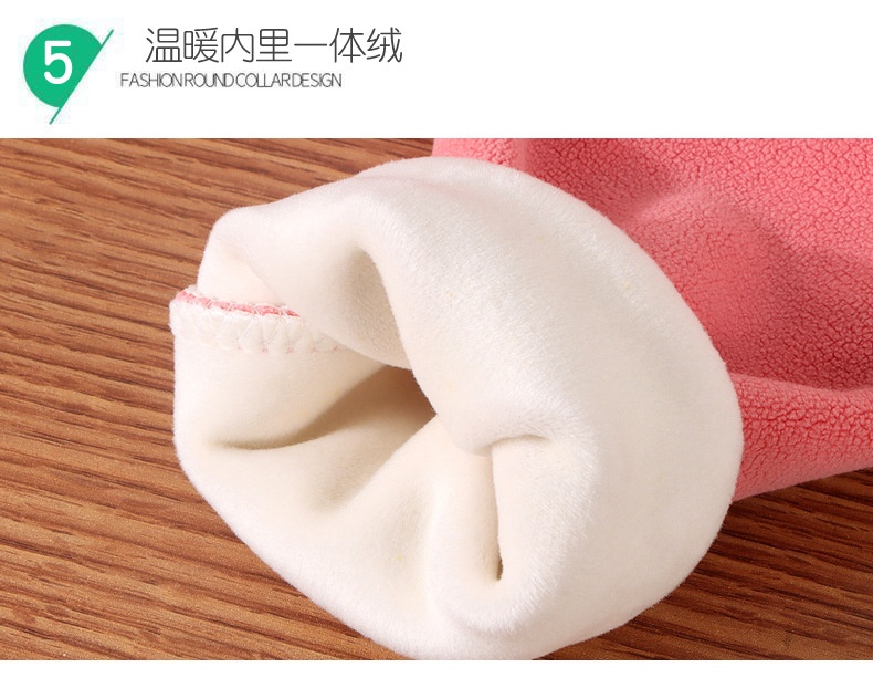 24HA228.01 - ÁO NỈ LÔNG CỔ 3P CHO BÉ