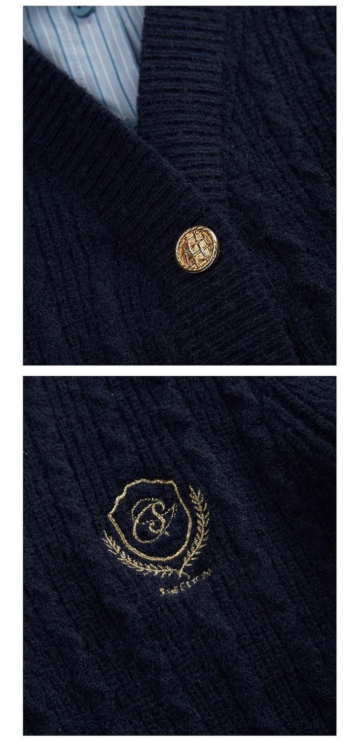 24HA228.11 - CARDIGAN LEN CỔ SƠ MI NỮ