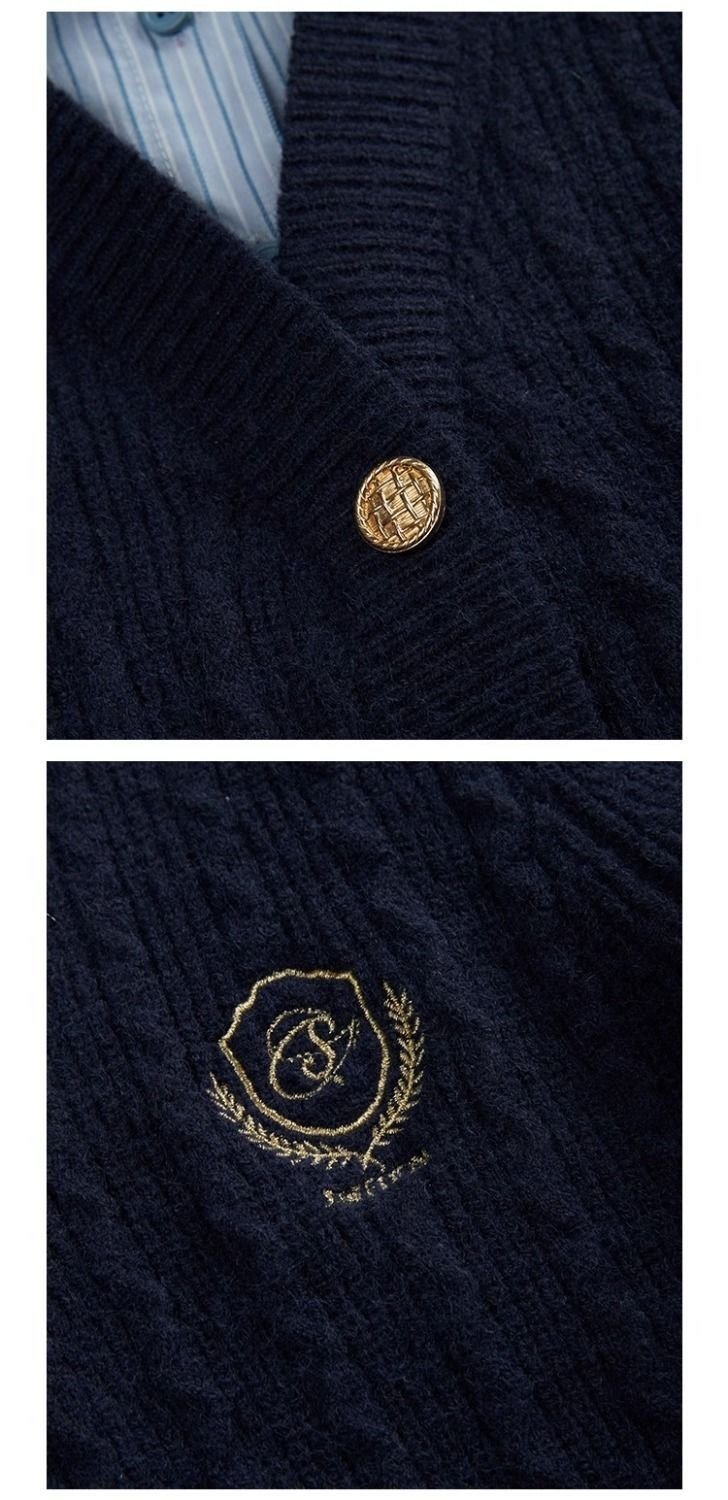 24HA228.11 - CARDIGAN LEN CỔ SƠ MI NỮ