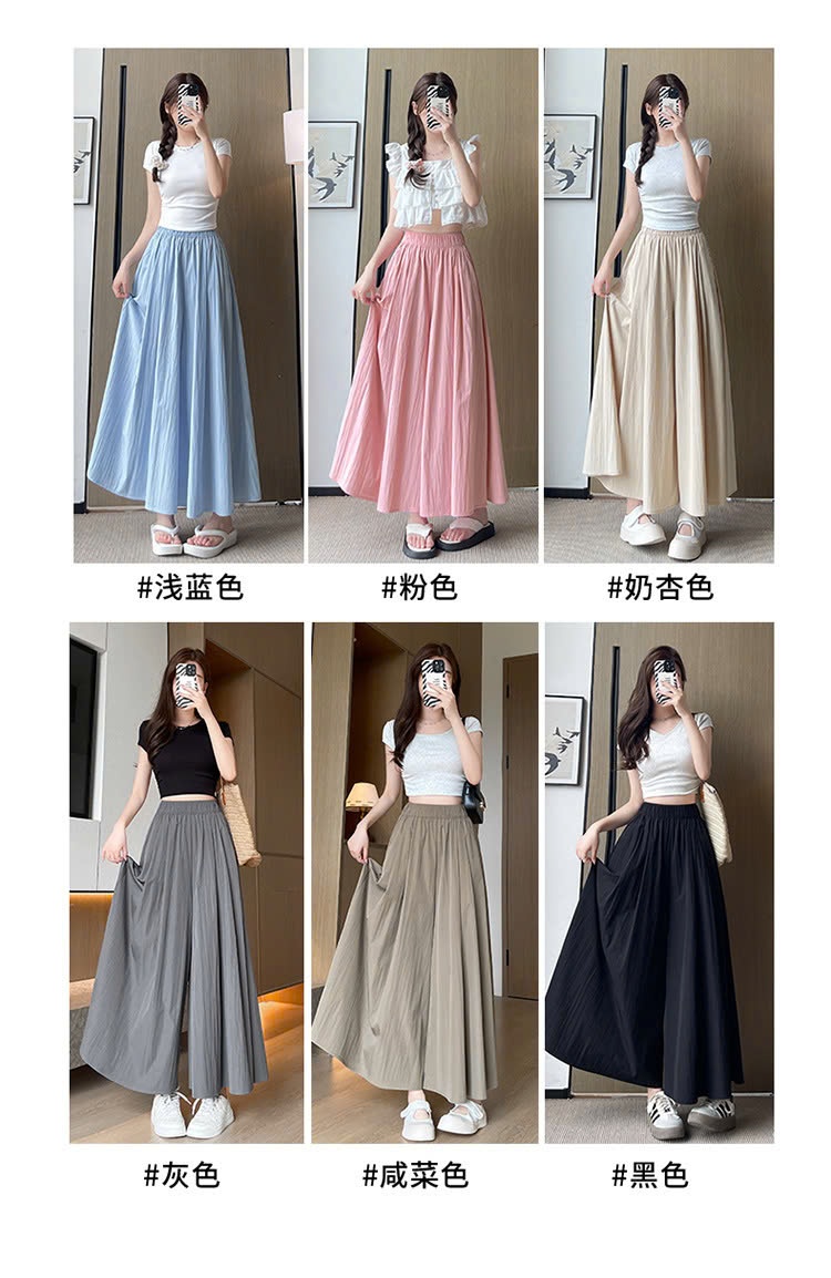 24HA238.24 - QUẦN ỐNG RỘNG DÁNG VÁY