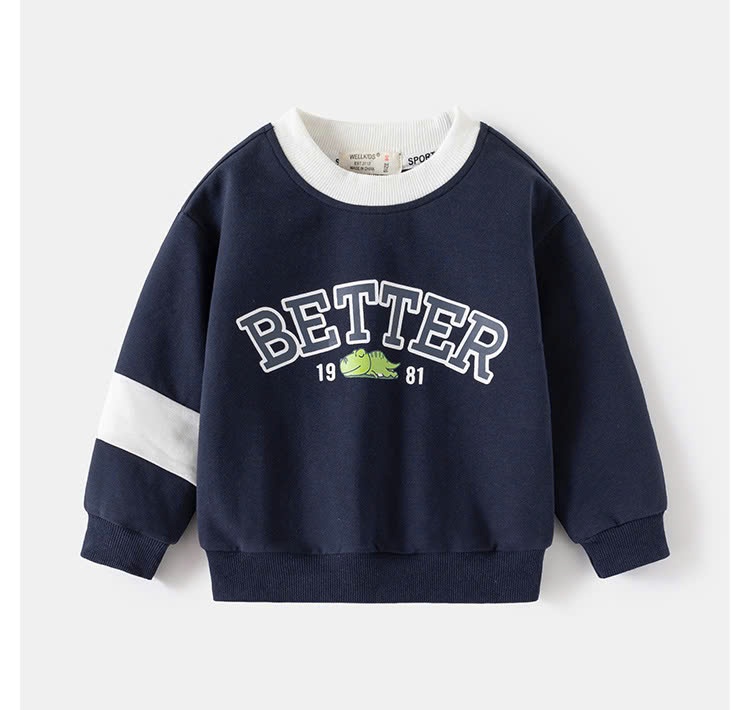 24HA238.27 - ÁO NỈ BETTER BÉ TRAI WELLKIDS