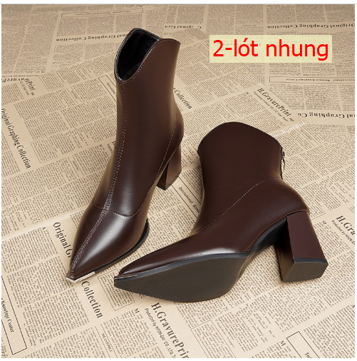 24HA238.14 - BỐT GÓT VUÔNG BÍT MŨI
