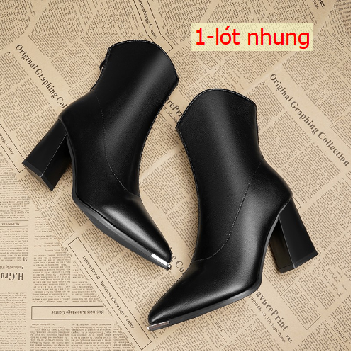 24HA238.14 - BỐT GÓT VUÔNG BÍT MŨI