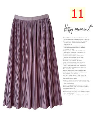 24HA238.32 - CHÂN VÁY MIDI XẾP LY ANNA