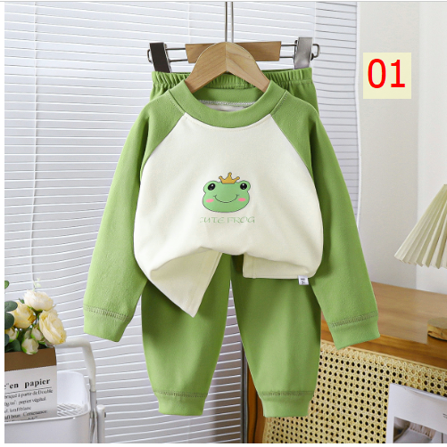24HA248.01 - BỘ NỈ MẶC NHÀ CHO BÉ