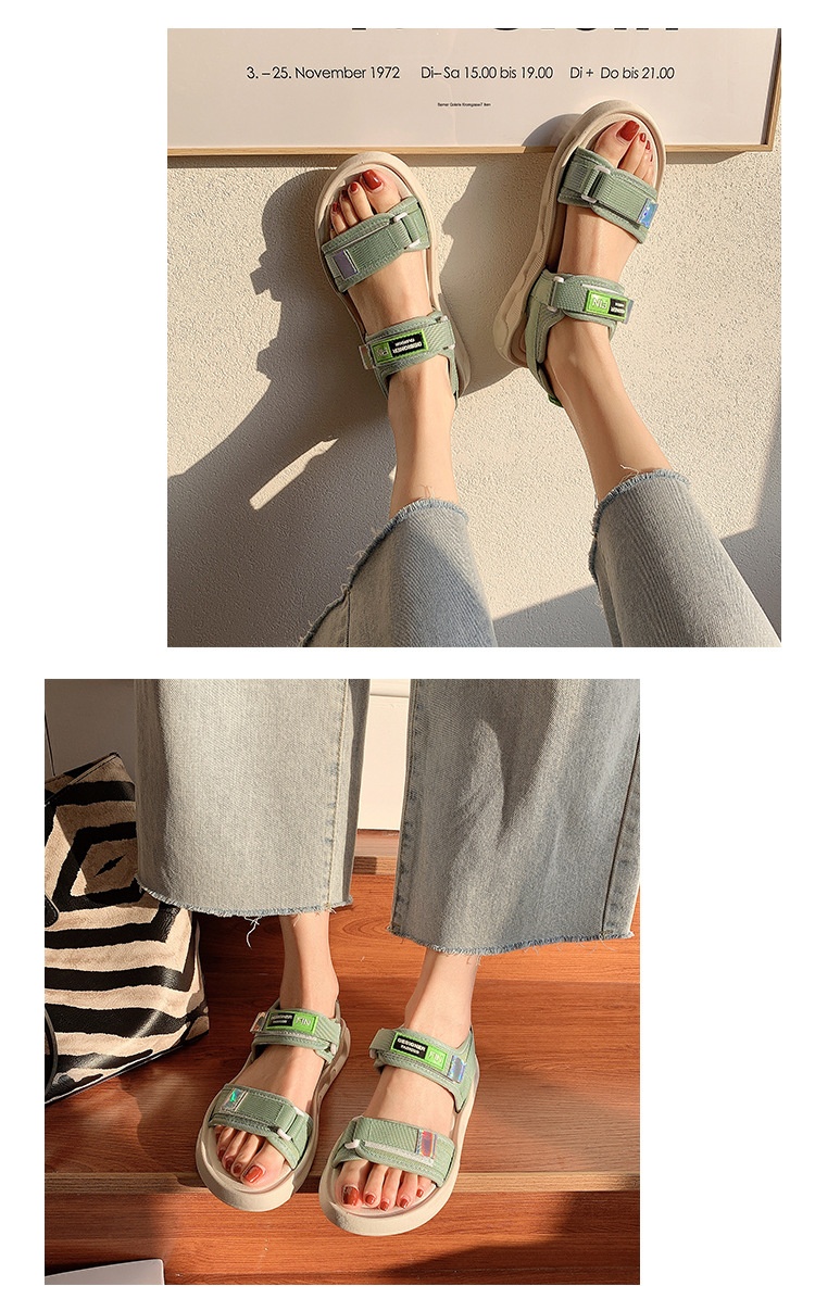 24HA248.07 - SANDAL ĐẾ BẰNG 2 QUAI NỮ