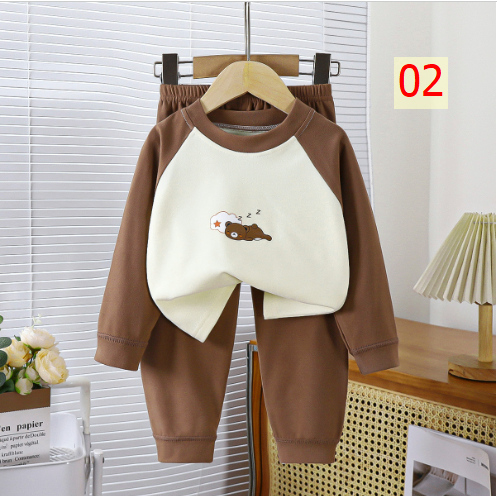 24HA248.01 - BỘ NỈ MẶC NHÀ CHO BÉ