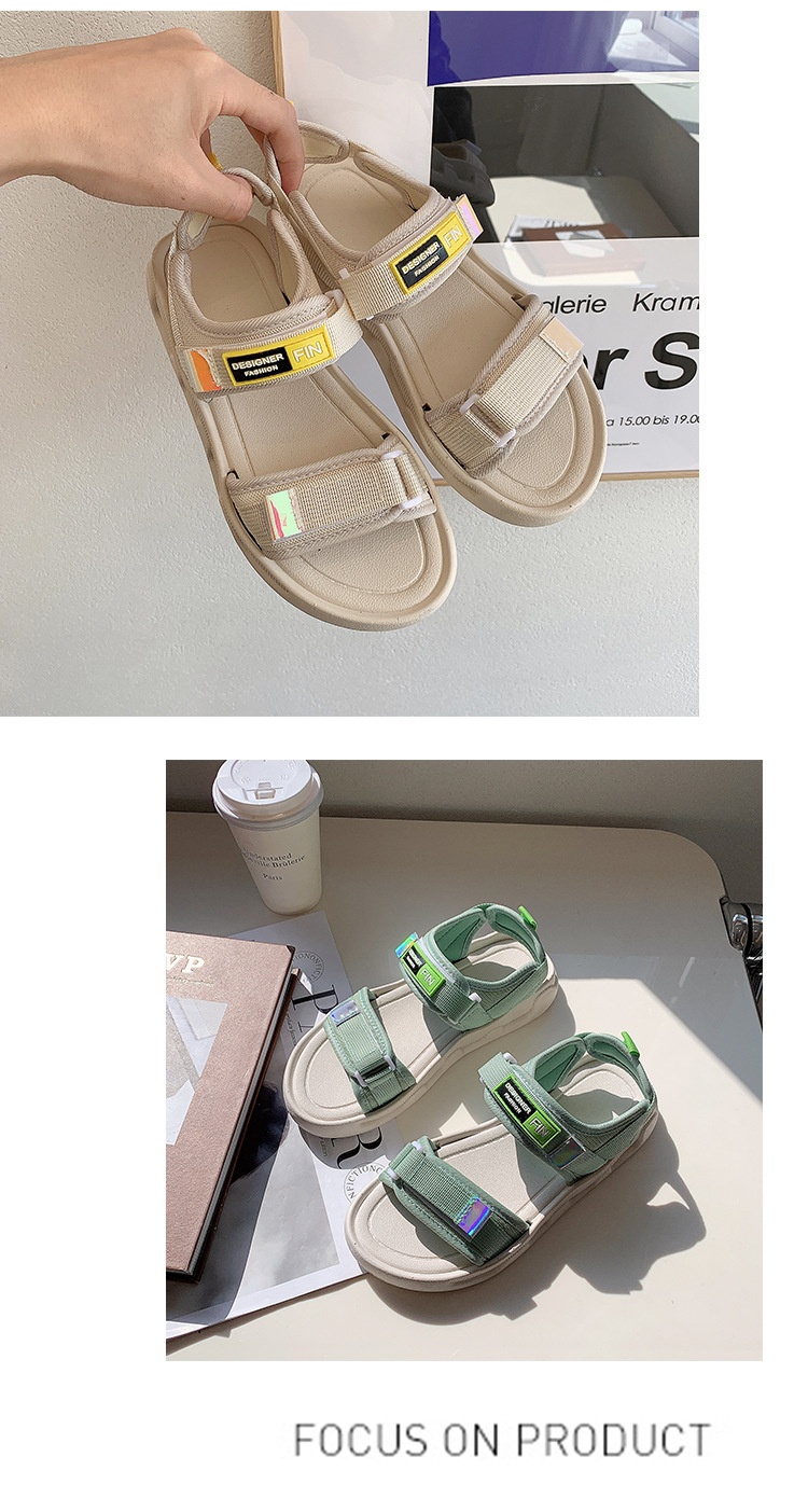 24HA248.07 - SANDAL ĐẾ BẰNG 2 QUAI NỮ