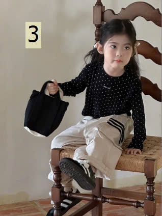 24HA248.28 - ÁO THUN DÀI TAY CHẤM BI CHO BÉ